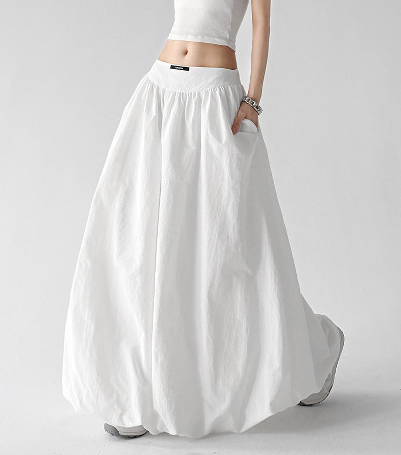Gathered-Waist Sweeping Maxi Skirt - CT6254 - COPPING THREADS - CT ORIGINALS