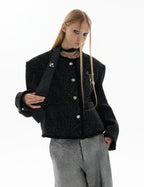 Glossy Textured Luxury Tweed Jacket - COPPING THREADS - ArguE CulturE