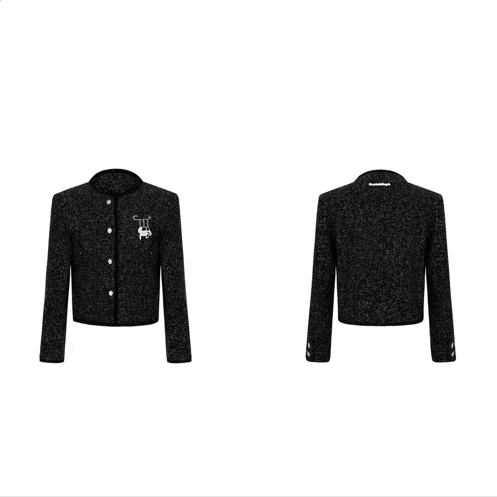 Glossy Textured Luxury Tweed Jacket - COPPING THREADS - ArguE CulturE