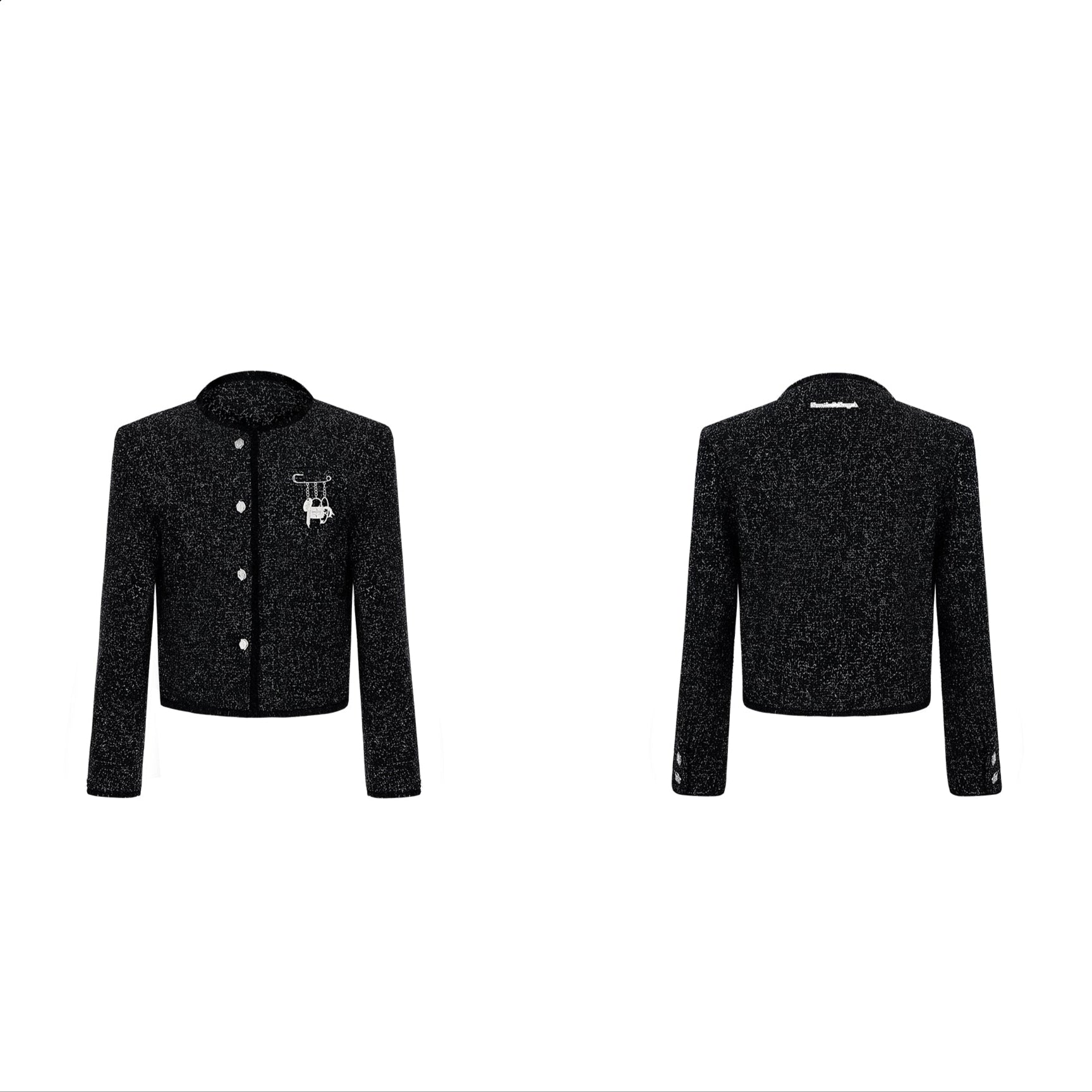 Glossy Textured Luxury Tweed Jacket - COPPING THREADS - ArguE CulturE