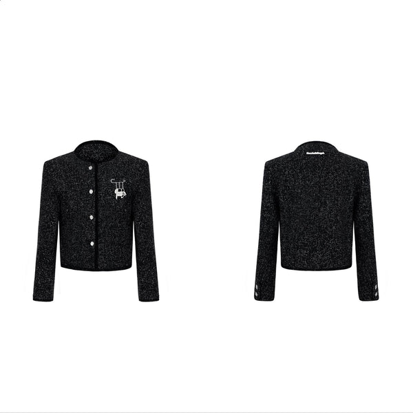 Glossy Textured Luxury Tweed Jacket - COPPING THREADS - ArguE CulturE