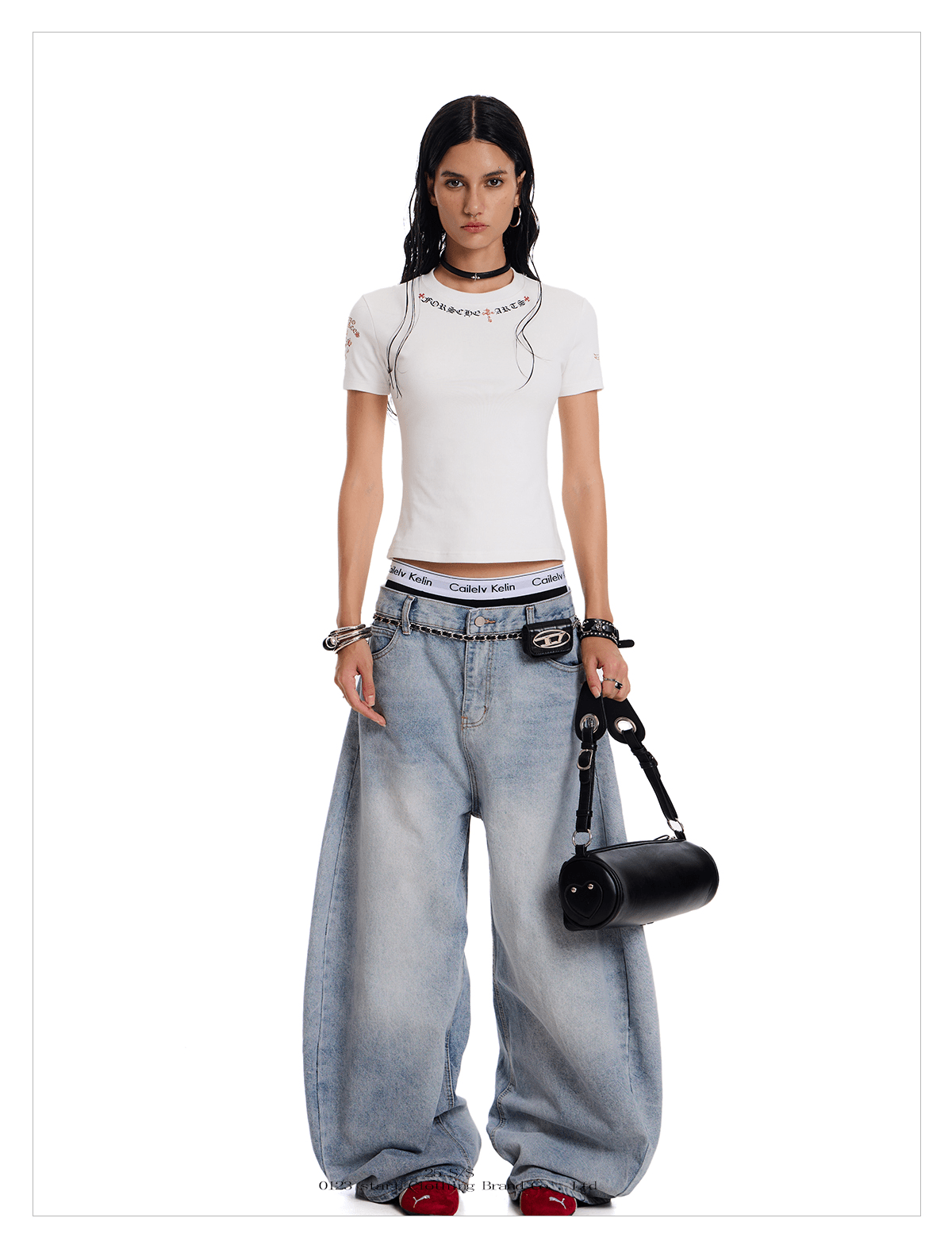 Gothic Cross Fitted Tee - COPPING THREADS - 0123Start