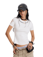 Gothic Cross Fitted Tee - COPPING THREADS - 0123Start