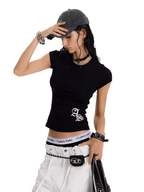 Gothic Cross Graphic Slim Fit Tee - COPPING THREADS - 0123Start