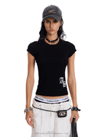 Gothic Cross Graphic Slim Fit Tee - COPPING THREADS - 0123Start