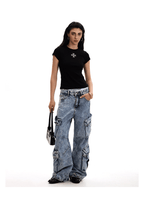 Gothic Cross Logo Fitted Tee - COPPING THREADS - 0123Start