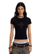 Gothic Cross Slim Fit Tee - COPPING THREADS - 0123Start