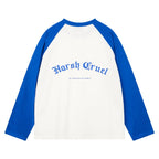 Gothic Letter Logo Drop Shoulder Long Sleeve Tee - COPPING THREADS - Harsh and Cruel