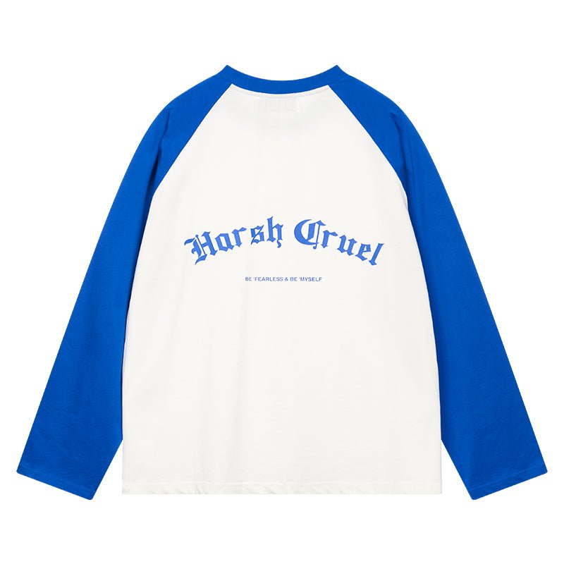 Gothic Letter Logo Drop Shoulder Long Sleeve Tee - COPPING THREADS - Harsh and Cruel