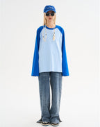 Gothic Letter Logo Drop Shoulder Long Sleeve Tee - COPPING THREADS - Harsh and Cruel