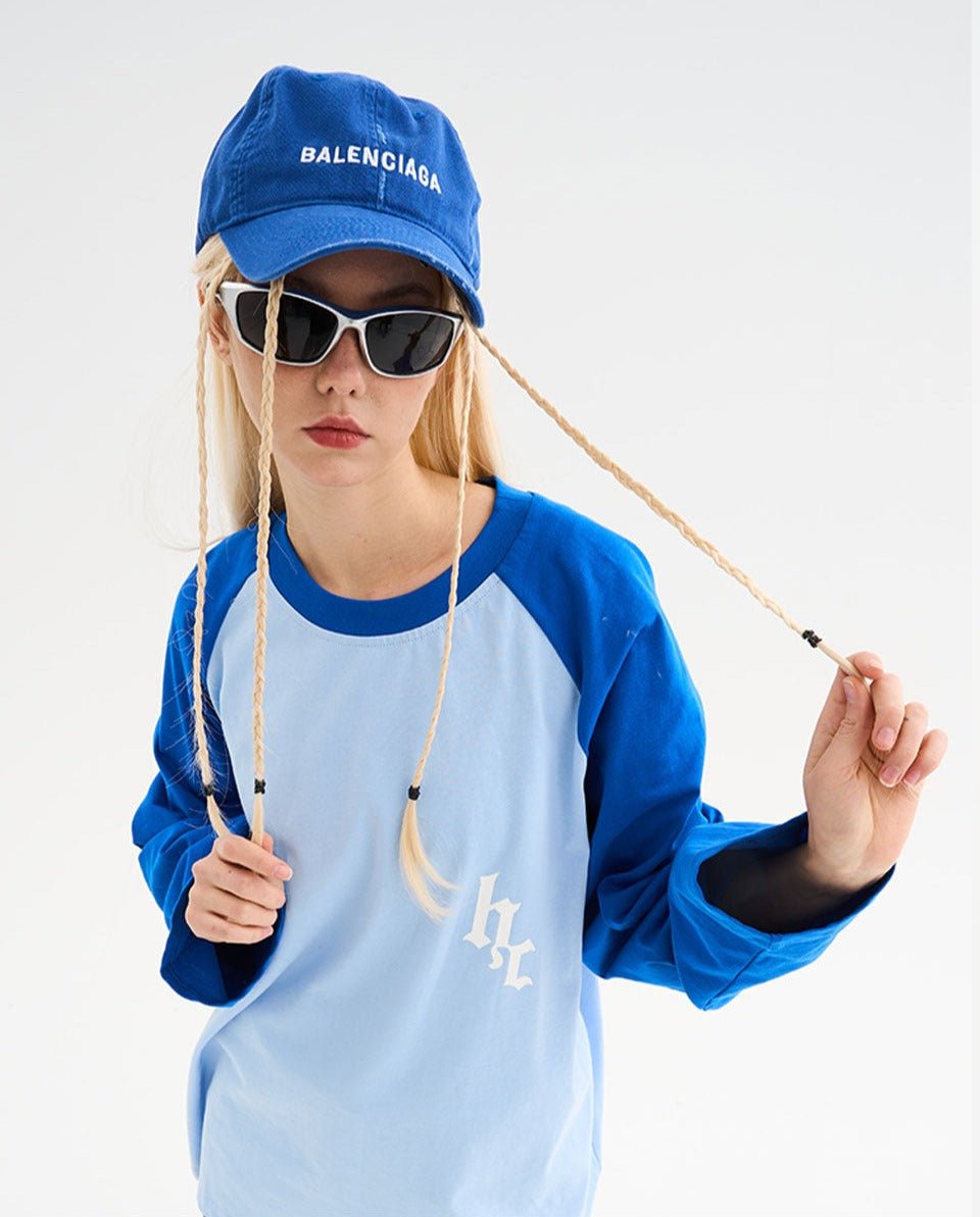 Gothic Letter Logo Drop Shoulder Long Sleeve Tee - COPPING THREADS - Harsh and Cruel