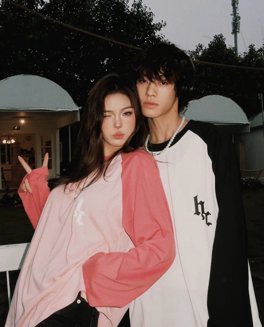 Gothic Letter Logo Drop Shoulder Long Sleeve Tee - COPPING THREADS - Harsh and Cruel