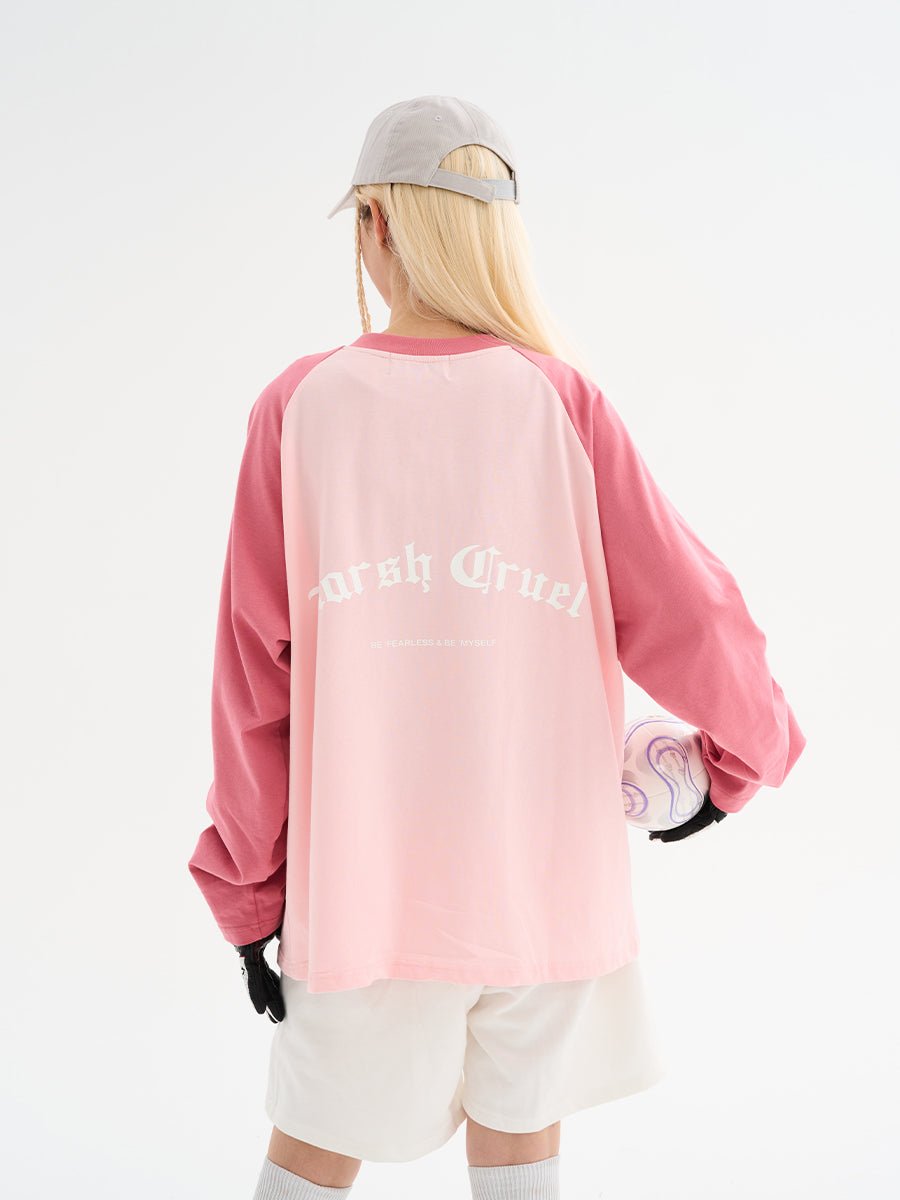 Gothic Letter Logo Drop Shoulder Long Sleeve Tee - COPPING THREADS - Harsh and Cruel