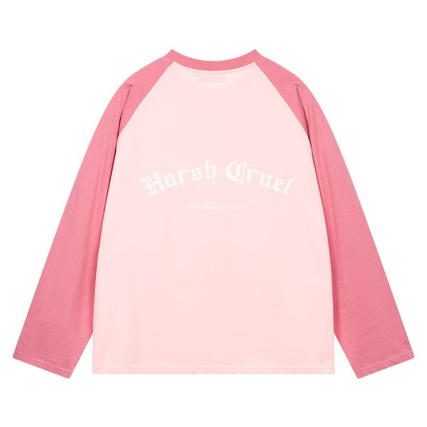 Gothic Letter Logo Drop Shoulder Long Sleeve Tee - COPPING THREADS - Harsh and Cruel