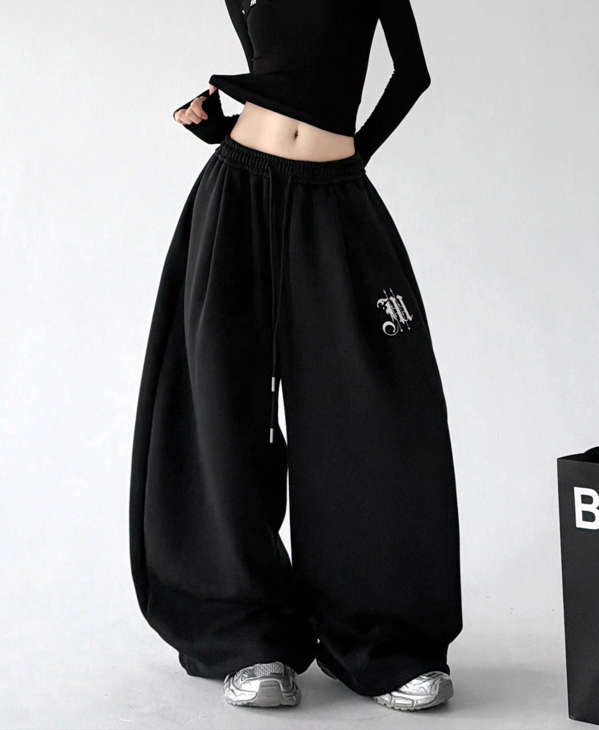 Gothic-Logo Balloon Sweatpants - CT66250 - COPPING THREADS - CT ORIGINALS