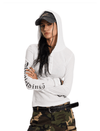 Gothic Slim Fit Hooded Long Sleeve Tee - COPPING THREADS - 0123Start