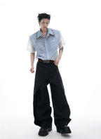 Gradient Pearl Fringe Collar Shirt - COPPING THREADS - ArguE CulturE