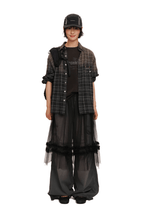 Gradient Plaid Rhinestone Shirt - COPPING THREADS - MOROMORO