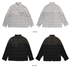 Gradient Plaid Rhinestone Shirt - COPPING THREADS - MOROMORO