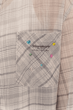 Gradient Plaid Rhinestone Shirt - COPPING THREADS - MOROMORO