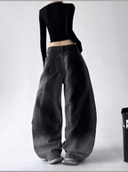 Gradient Wash Curved‑Panel Wide‑Leg Jeans - COPPING THREADS - CT Select