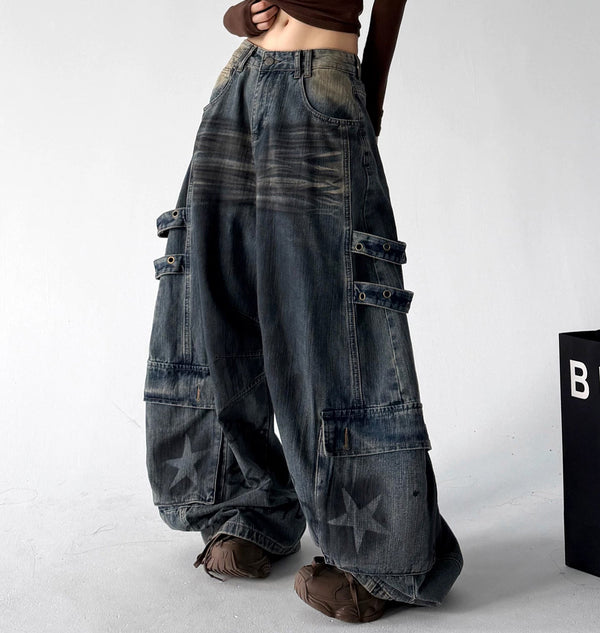 Graffiti Cargo Baggy Jeans - COPPING THREADS - CT ORIGINALS