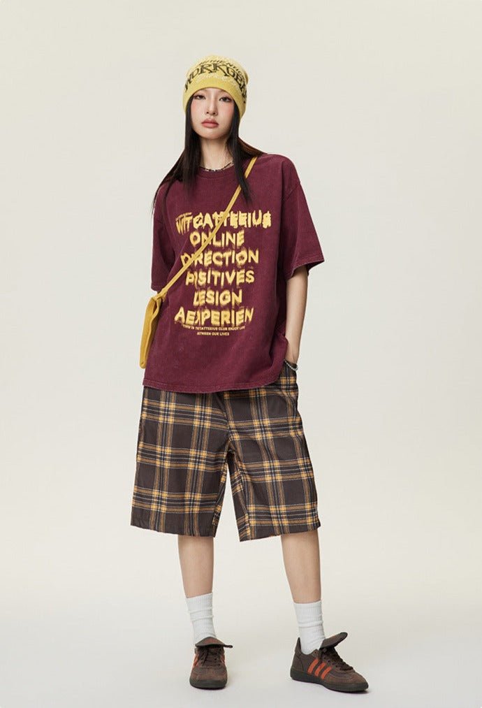 Graffiti Letter Print Tee - COPPING THREADS - CATTEE