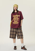 Graffiti Letter Print Tee - COPPING THREADS - CATTEE