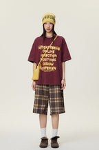 Graffiti Letter Print Tee - COPPING THREADS - CATTEE