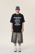Graffiti Letter Print Tee - COPPING THREADS - CATTEE