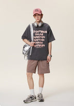 Graffiti Letter Print Tee - COPPING THREADS - CATTEE
