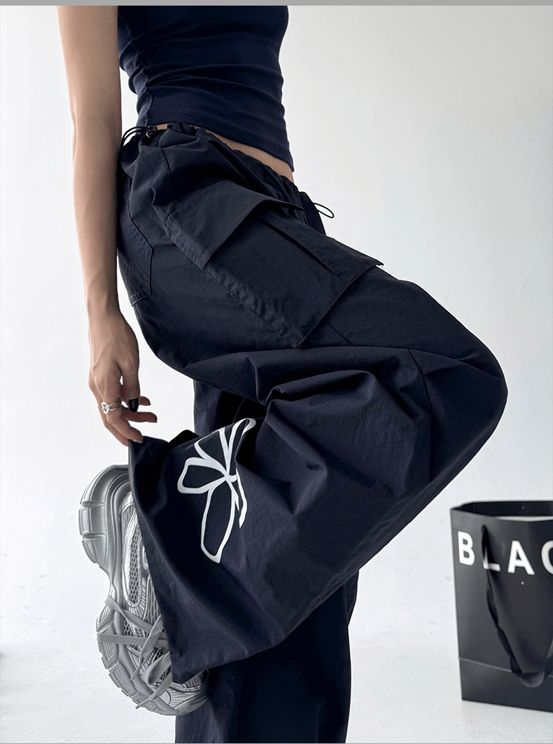 Graffiti Print Wide - Leg Cargo Pants - COPPING THREADS - CT Select