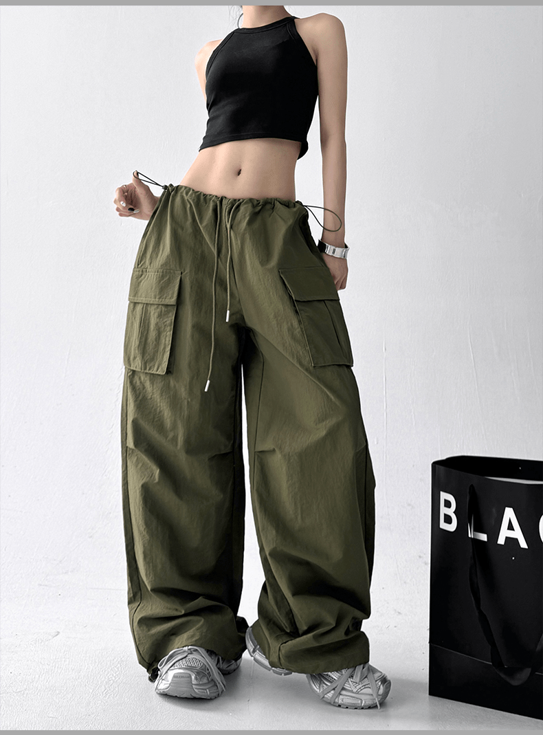 Graffiti Print Wide - Leg Cargo Pants - COPPING THREADS - CT Select