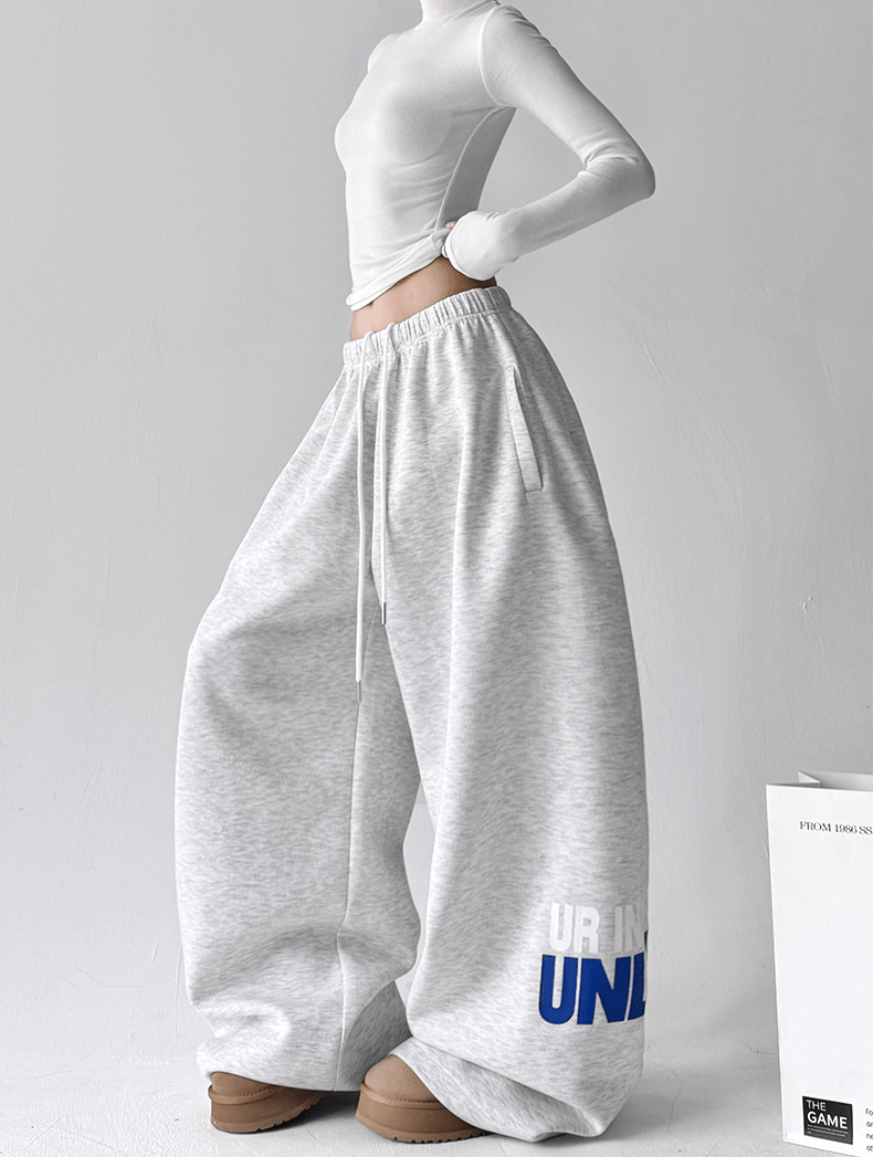 Graphic Drawstring Wide - Leg Sweatpants - COPPING THREADS - CT Select
