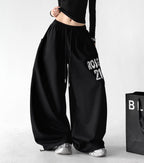 Graphic Wide-Leg Sweatpants - CT66111 - COPPING THREADS - CT Select