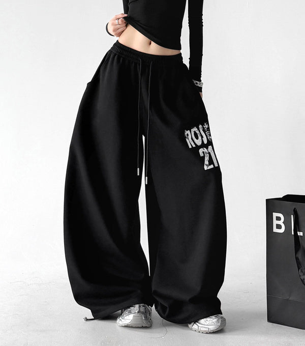 Graphic Wide-Leg Sweatpants - CT66111 - COPPING THREADS - CT Select