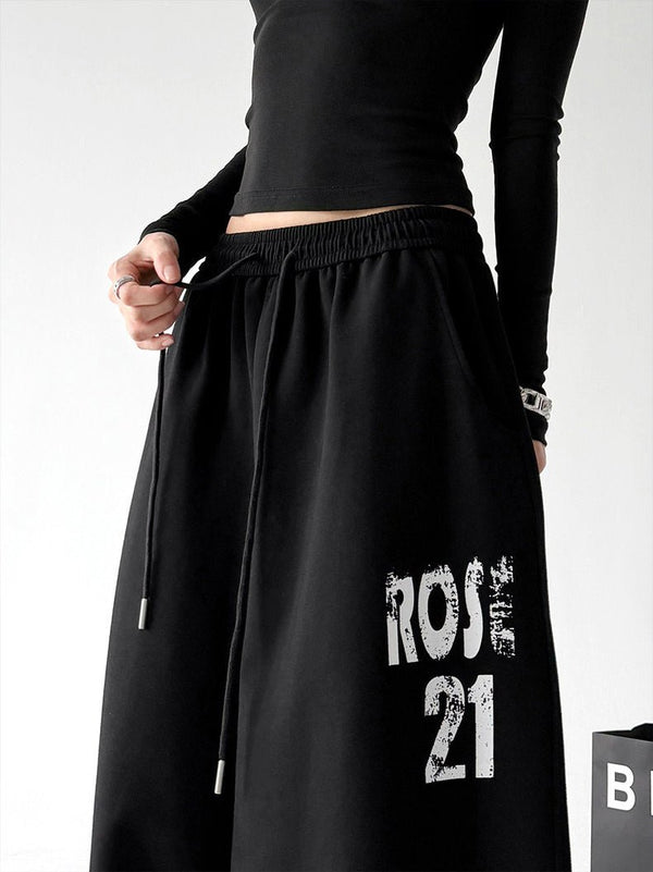 Graphic Wide-Leg Sweatpants - CT66111 - COPPING THREADS - CT Select