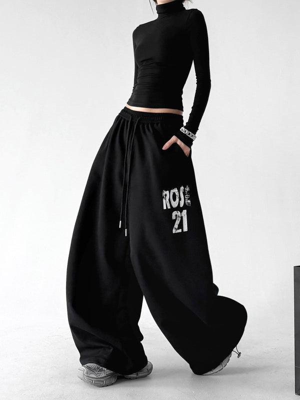 Graphic Wide-Leg Sweatpants - CT66111 - COPPING THREADS - CT Select