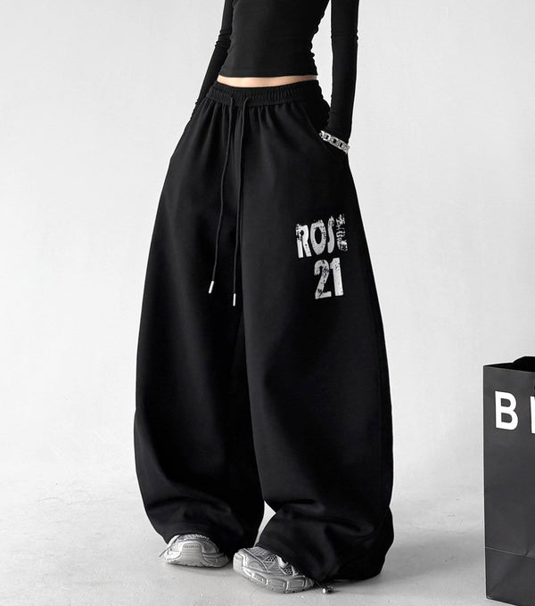 Graphic Wide-Leg Sweatpants - CT66111 - COPPING THREADS - CT Select