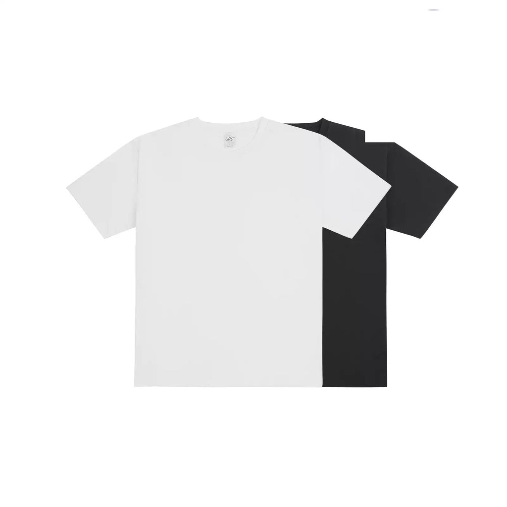 IDLT T-shirt, black and white color lineup.
