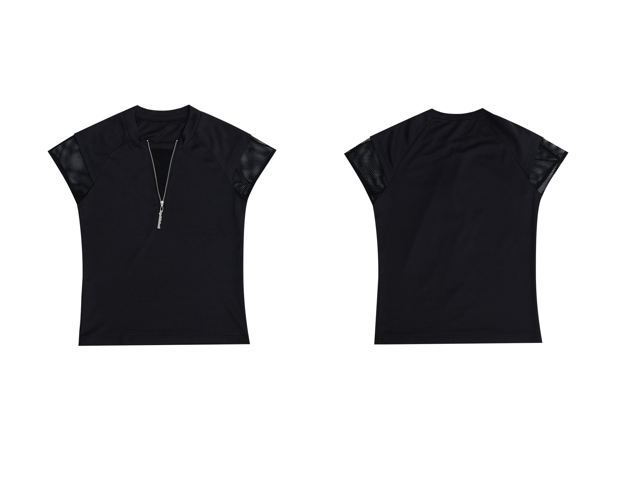 Half - Zip Punk Mesh Tank Top Tee - COPPING THREADS - ArguE CulturE