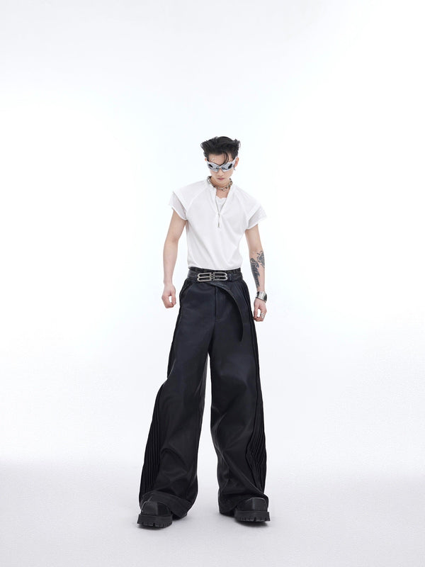 Half - Zip Punk Mesh Tank Top Tee - COPPING THREADS - ArguE CulturE