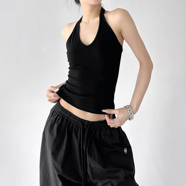 Halter-Neck Fitted Tank - CT6659 - COPPING THREADS - CT ORIGINALS