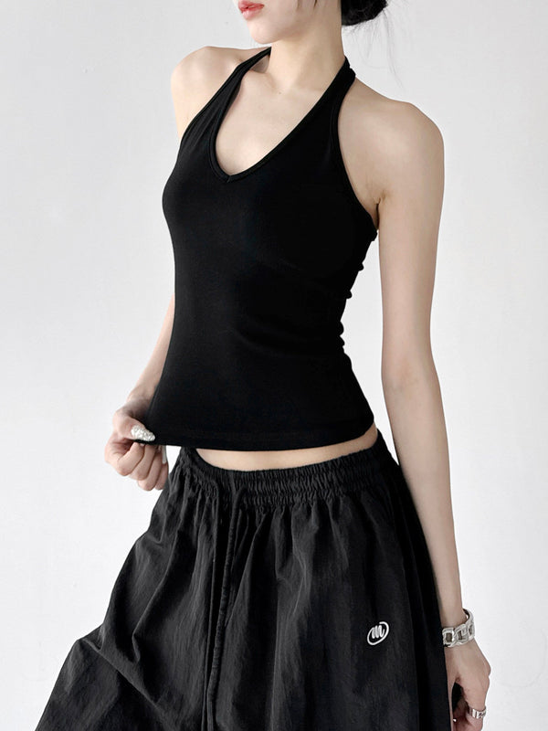 Halter-Neck Fitted Tank - CT6659 - COPPING THREADS - CT ORIGINALS