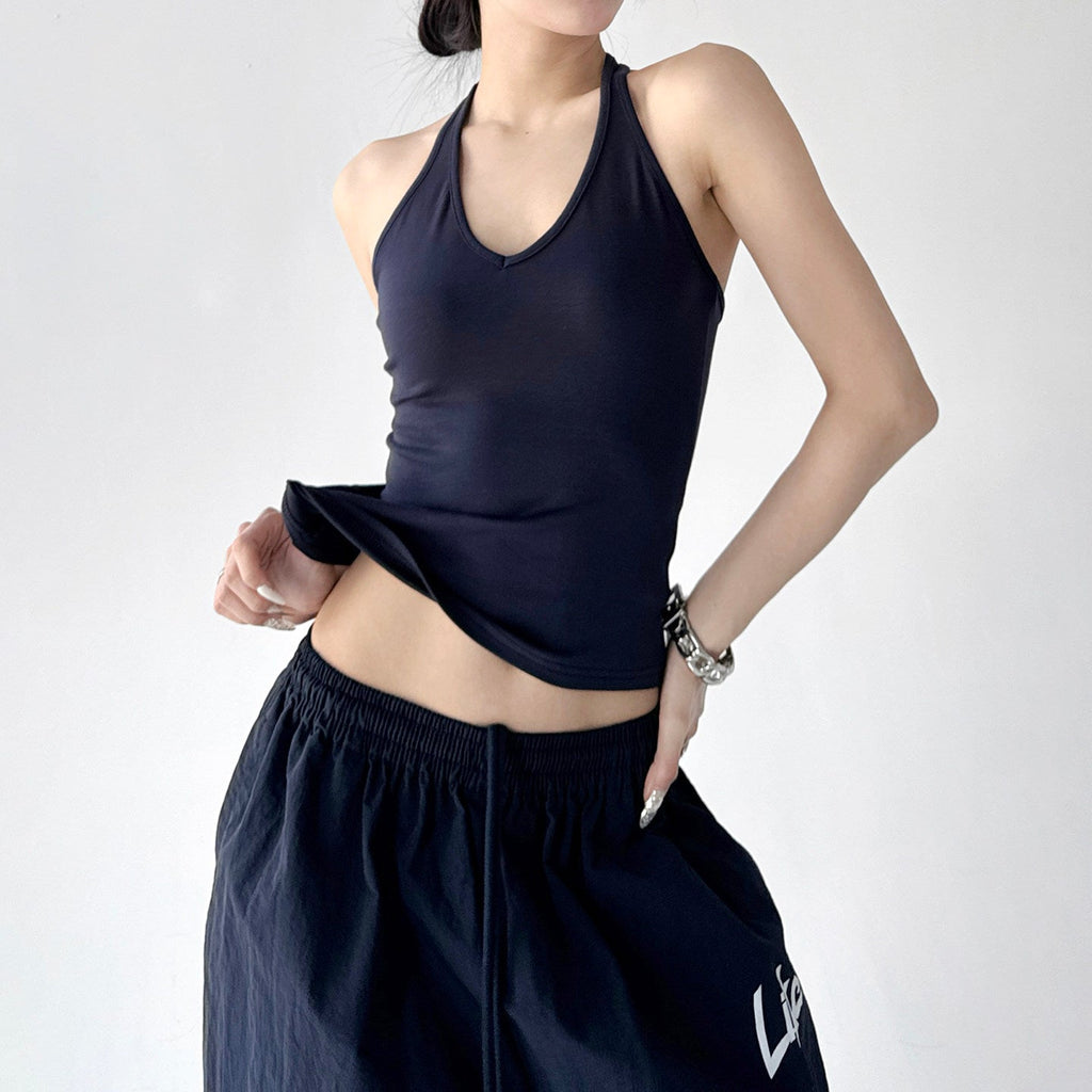 Halter-Neck Fitted Tank - CT6659 - COPPING THREADS - CT ORIGINALS