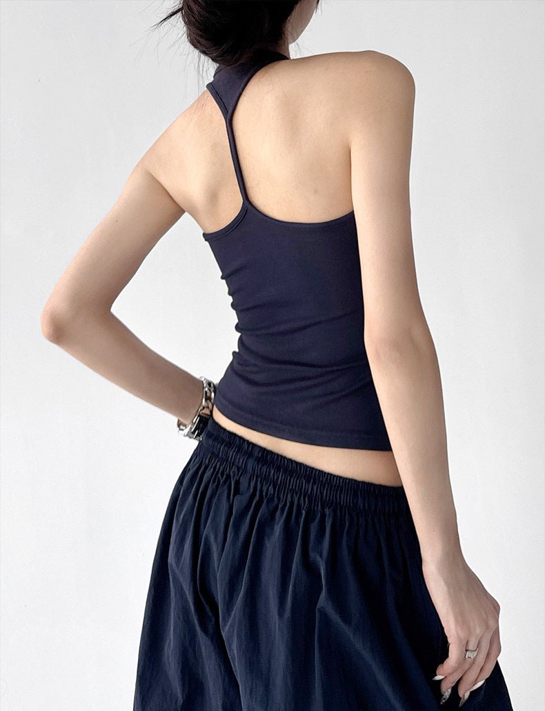 Halter-Neck Fitted Tank - CT6659 - COPPING THREADS - CT ORIGINALS