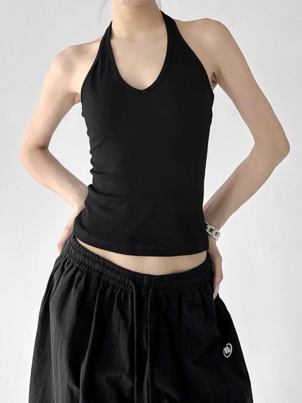 Halter-Neck Fitted Tank - CT6659 - COPPING THREADS - CT ORIGINALS