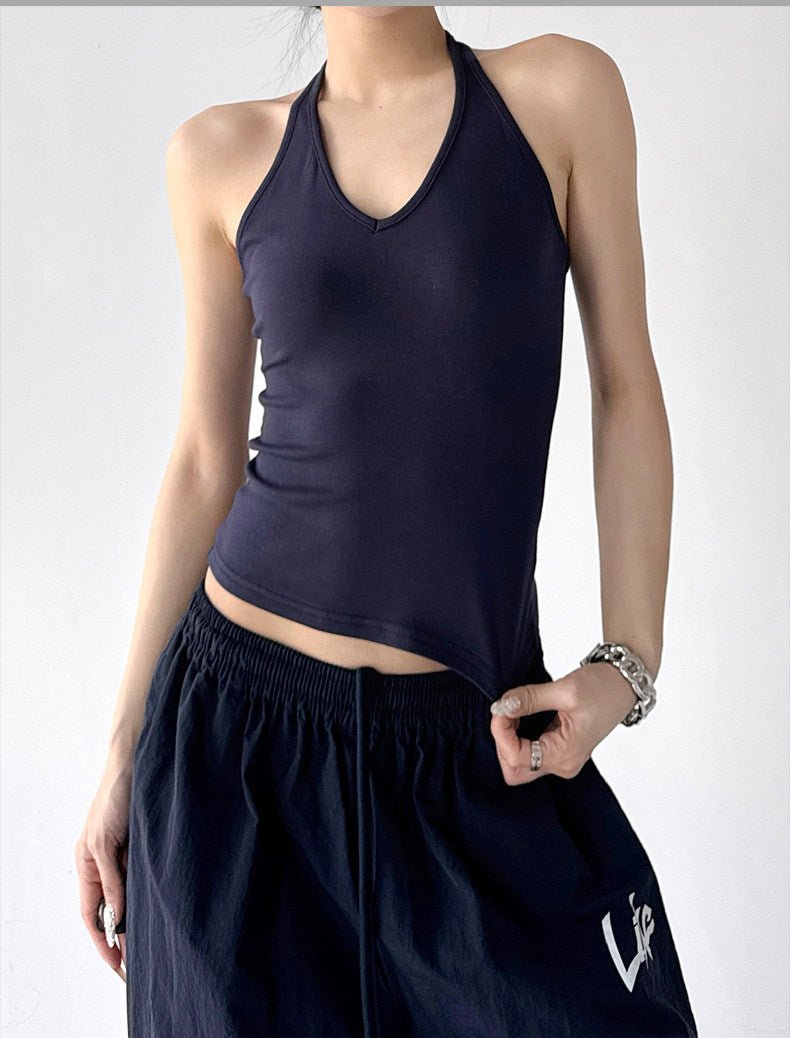 Halter-Neck Fitted Tank - CT6659 - COPPING THREADS - CT ORIGINALS