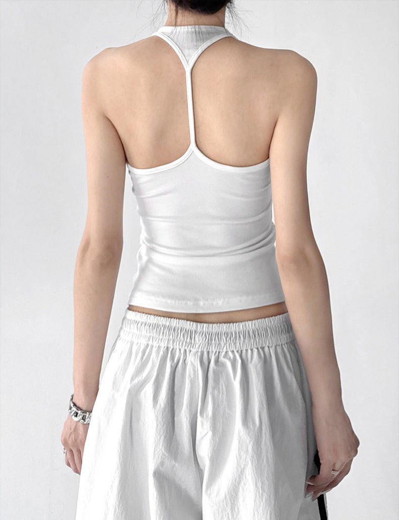 Halter-Neck Fitted Tank - CT6659 - COPPING THREADS - CT ORIGINALS