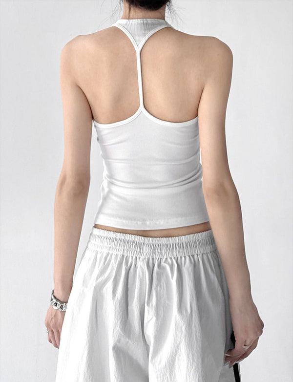 Halter-Neck Fitted Tank - CT6659 - COPPING THREADS - CT ORIGINALS